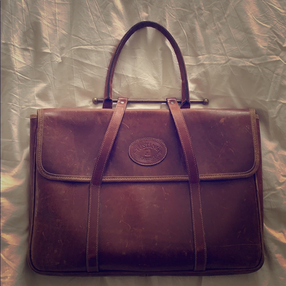 Tusting Leather Briefcase